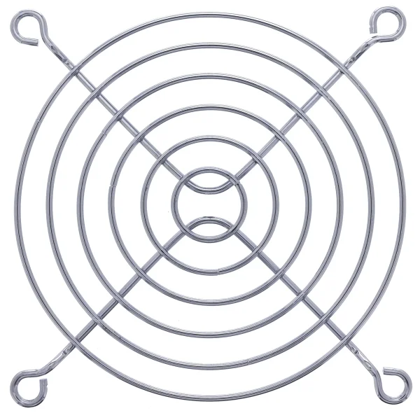 InLine® Lüftergitter Metall, verchromt, 92x92mm