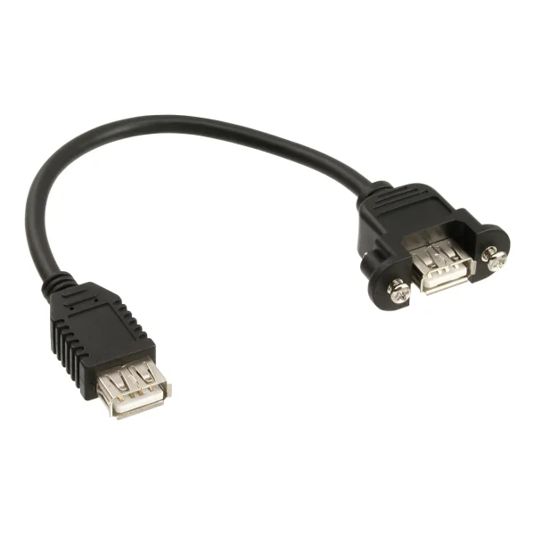 InLine® USB 2.0 Adapterkabel, Buchse A auf Einbaubuchse A, 0,20m