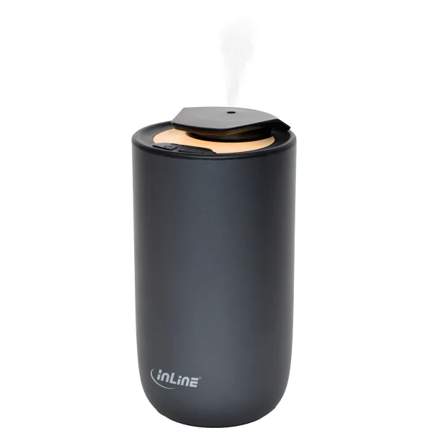 InLine® Aroma Diffuser Home & Car, wasserlos, Ambientelicht, Akku
