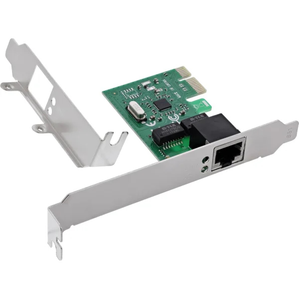 InLine® Gigabit Netzwerkkarte, 1x RJ45 1Gb/s, PCIe x1, inkl. Low-Profile