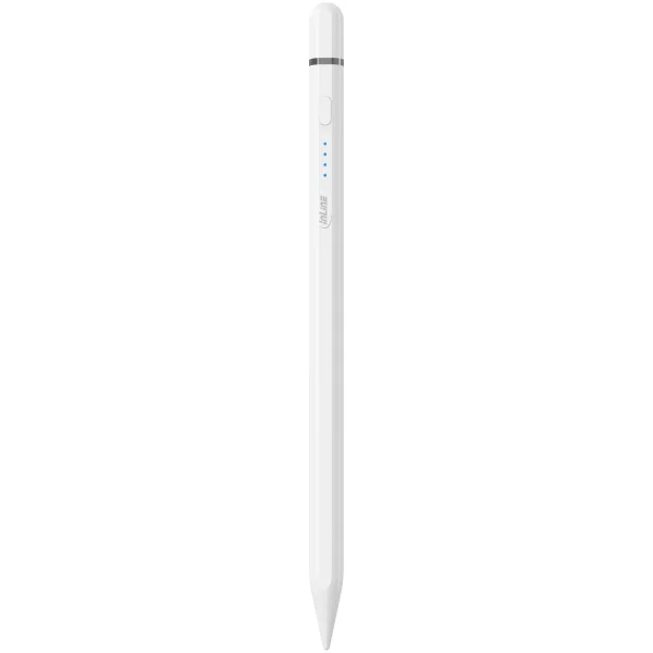 InLine® Stylus, Tabletstift für Apple iPads, mit Akku, USB-C, weiß