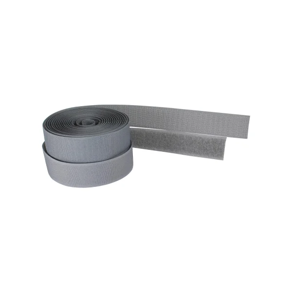 InLine® Kabelbinder, Klettband 2-teilig, 25mm, grau, 3m