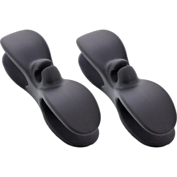 InLine® Kabelaufwickler für Gerätekabel, selbstklebend, schwarz, 2er-Set