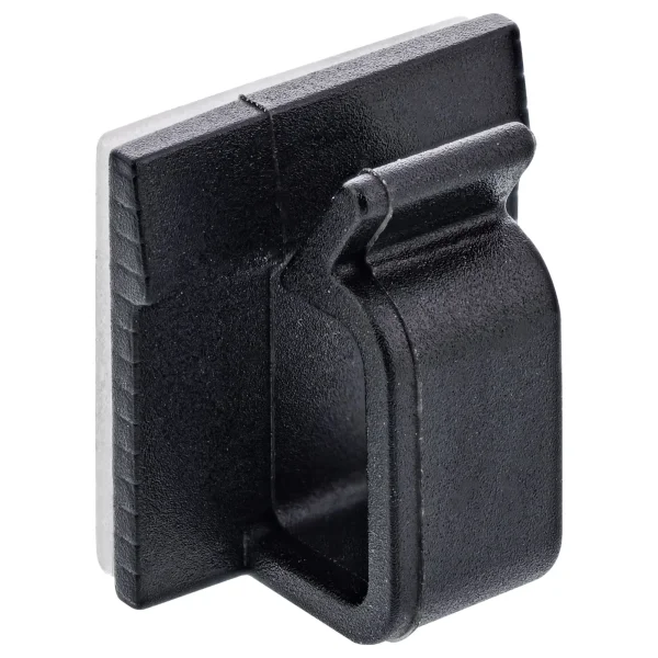 100er Pack InLine® Kabelmanager Klebesockel M, Nylon, 3M-Klebepad, schwarz