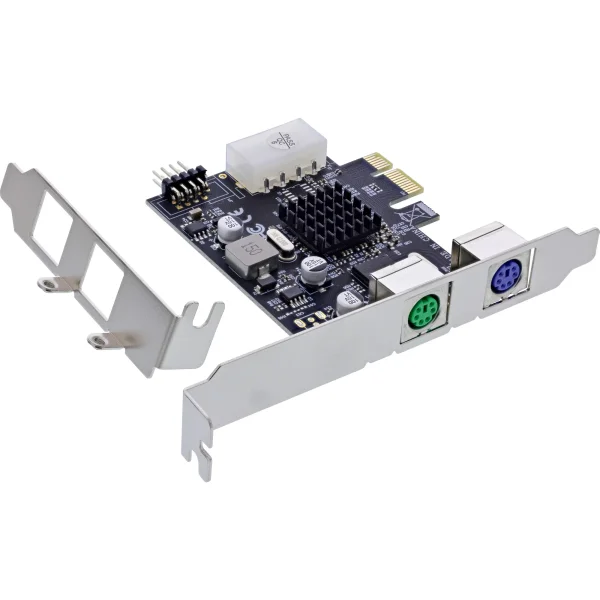 InLine® Schnittstellenkarte, 2x PS/2, PCIe, USB-Pfostenstecker, MCS9990