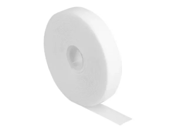 DELOCK Klettband L 5m x B 20mm weiss
