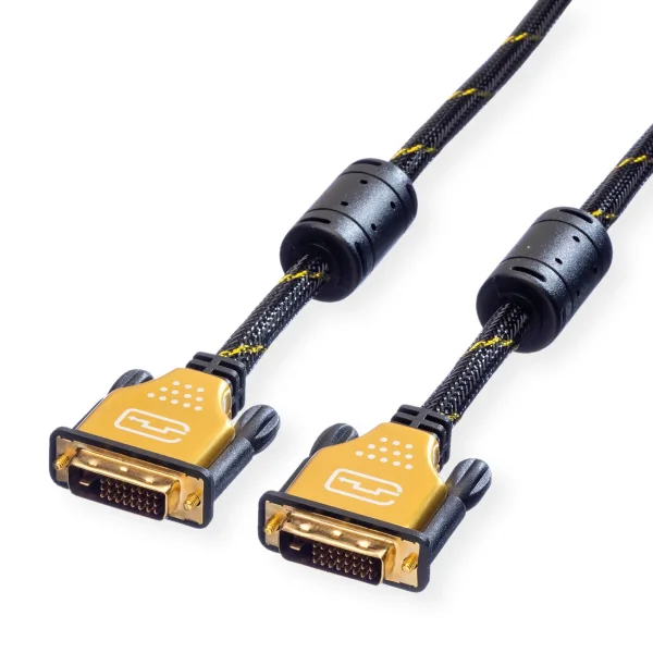 ROLINE GOLD Monitorkabel DVI, ST-ST, (24+1) dual link, 2 m