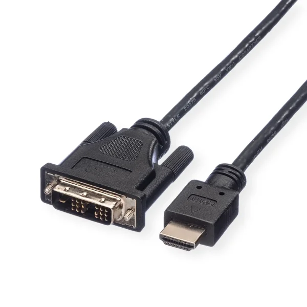 ROLINE Kabel DVI (18+1) ST - HDMI ST, schwarz, 10 m