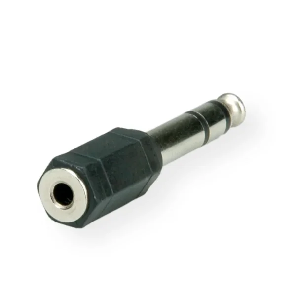ROLINE Stereo Adapter 6,35 mm Stecker - 3,5 mm Buchse