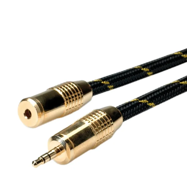 ROLINE GOLD 3,5mm Audio-Verlängerungskabel ST/BU, 5 m
