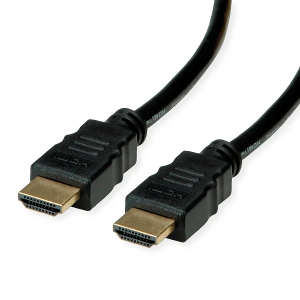 ROLINE RM 8K HDMI Ultra HD Kabel mit Ethernet, ST/ST, schwarz, 5 m