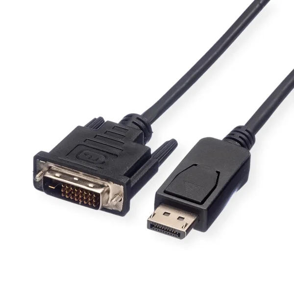 VALUE DisplayPort Kabel DP ST - DVI (24+1) ST, LSOH, schwarz, 1 m