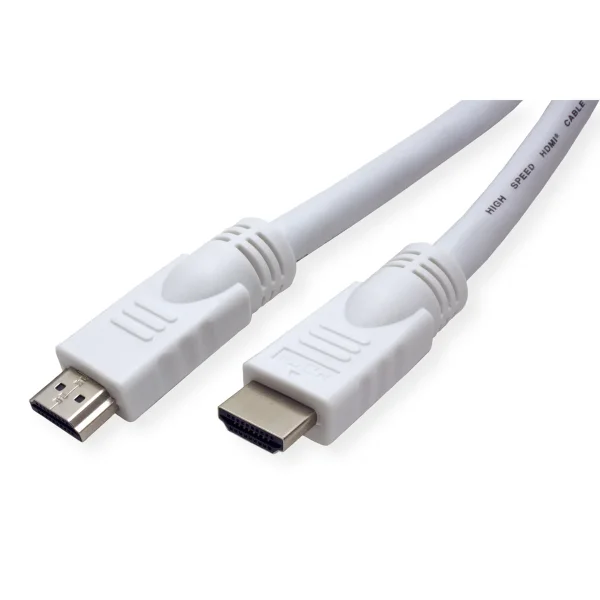 VALUE HDMI High Speed Kabel mit Ethernet, weiß, 15 m