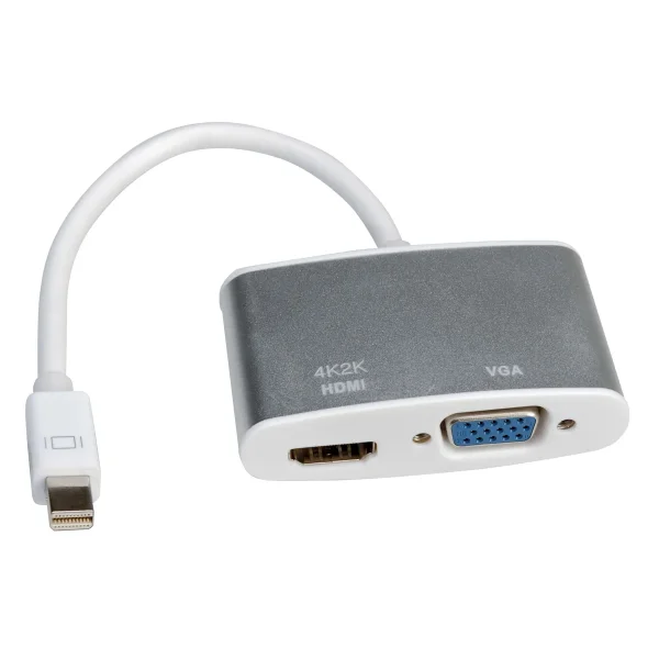 ROLINE 4K MiniDP - HDMI/VGA Adapterkabel, MiniDP ST - HDMI/VGA BU, Aktiv