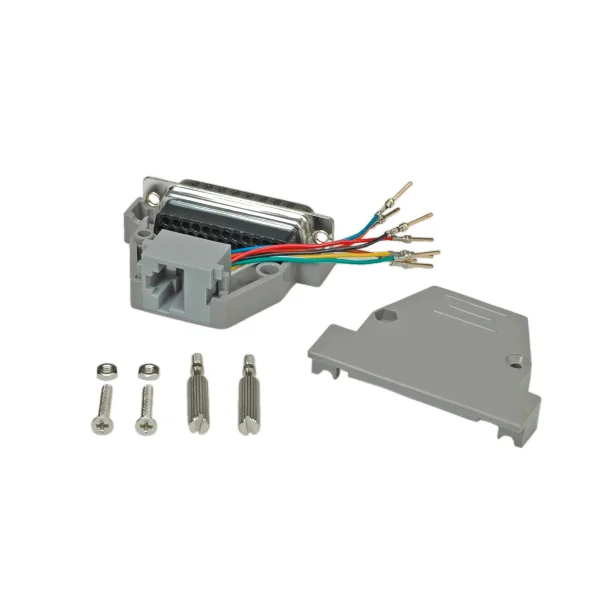 ROLINE DB25 Stecker-RJ45 Buchse 8P/8C 8Ltg.