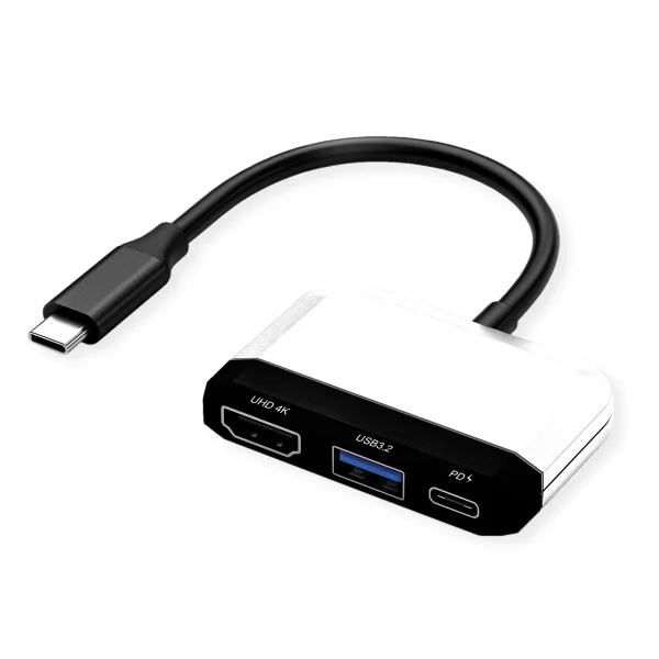 VALUE Display Adapter USB Typ C - HDMI, USB 3.2 Gen 1 Typ A, Typ C PD