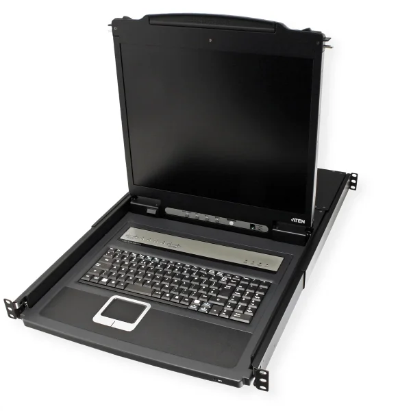 ATEN CL1308N KVM-Switch, 48cm TFT, VGA, PS/2-USB, 8 Port, DE-Layout