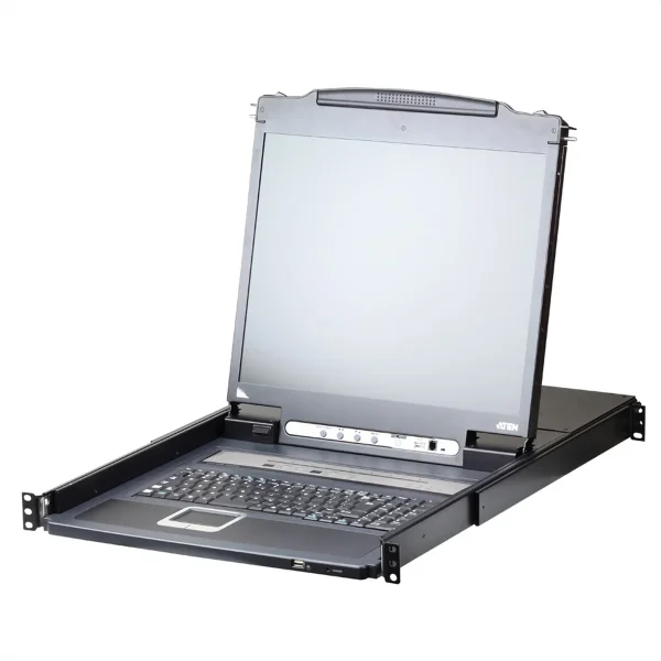 ATEN CL5708iN LCD KVM Switch Over IP, USB-PS/2, VGA , 8-Ports, DE-Layout