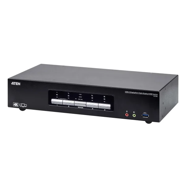 ATEN CS1964 4-Port USB 3.0 4K DisplayPort Dreifach Display KVM Switch