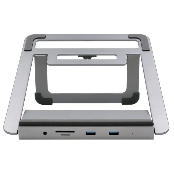 EXSYS EX-1223HM 12 in 1 USB-C Dockingstation, mit Notebook Stand für Notebook, Matebook und MacBook