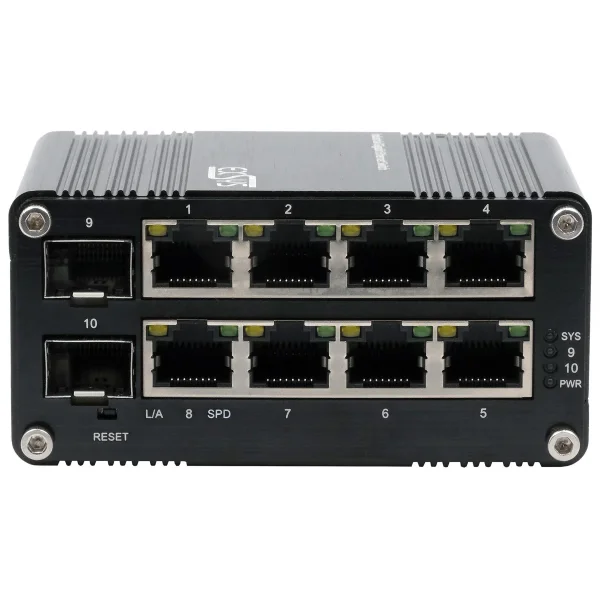 EXSYS EX-62035M-SFP 10-Port Industrial Gigabit Mini Switch, Web Managed