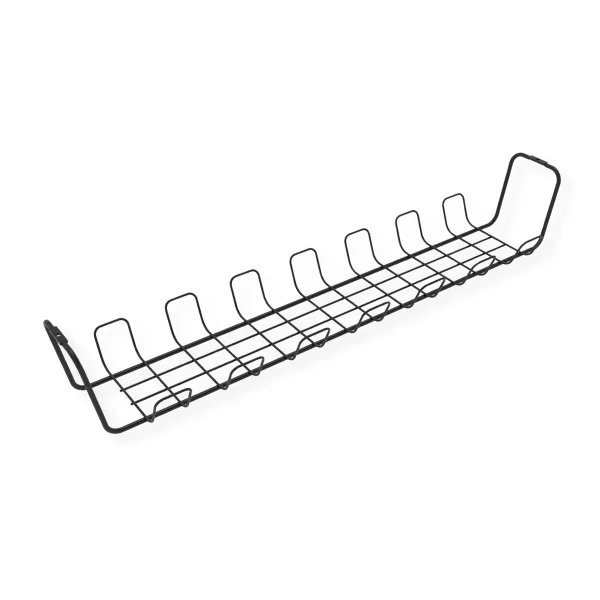 ROLINE Gitter-Kabelkanal, Untertischmontage (2 Stück), schwarz