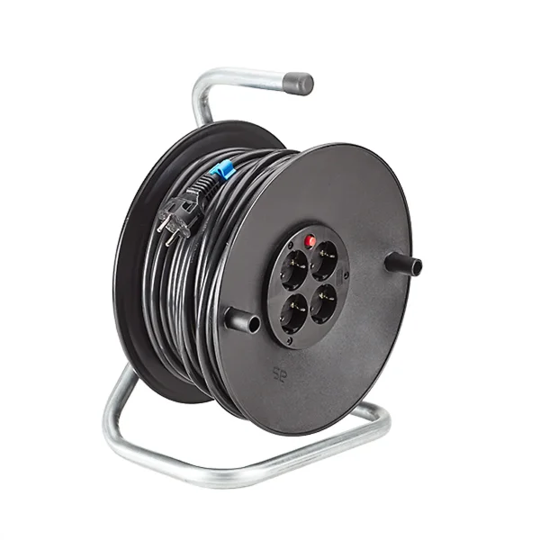 BACHMANN Schutzkontakt-Aufrollkabeltrommel 4fach 230VAC, 50 m