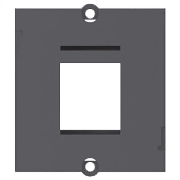 BACHMANN Custom Modul Rahmen 1x Keystone, schwarz