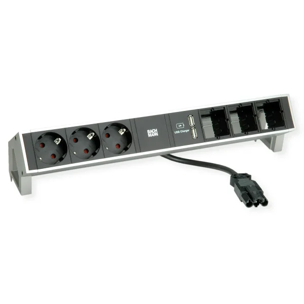 BACHMANN DESK2 2xCEE7/3 Strom 0,2m