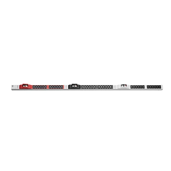 BACHMANN IT PDU ALU 1HE 36x C13 6x Leitungsschutzschalter CEE 3x32A rot