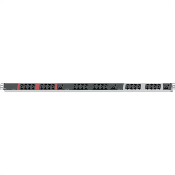BACHMANN IT PDU ALU 1HE 24x C13 3x C19 CEE 3x16A rot
