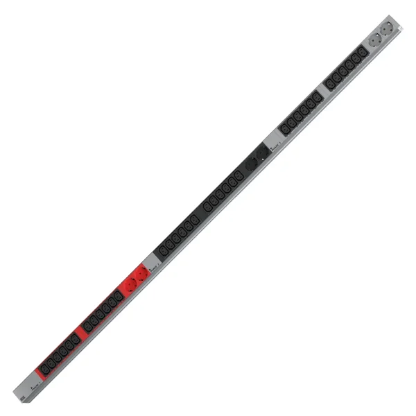 BACHMANN IT PDU ALU 1HE 36x C13 6x Schutzkontakt CEE 3x 32A rot