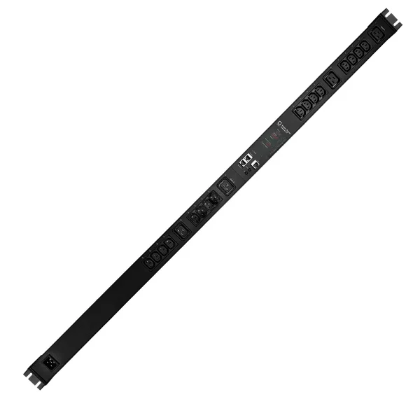 GUDE EPC 87-1210-18 20-fach switched & metered PDU, vertikaler Einbau 0HE, schwarz, 135 cm