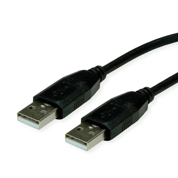 BACHMANN USB 2.0 Kabel, Typ A-A, schwarz, 1 m