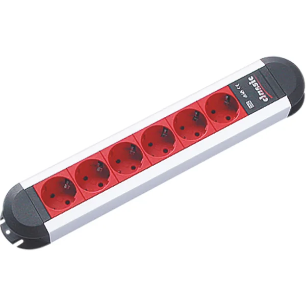 BACHMANN PRIMO 6xCEE7/3 EDV-Rot Strom 2m