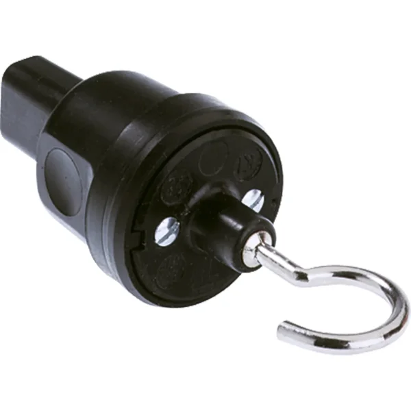 BACHMANN Endstück für Illu-Leitung, mit Aufhängehaken schwarz