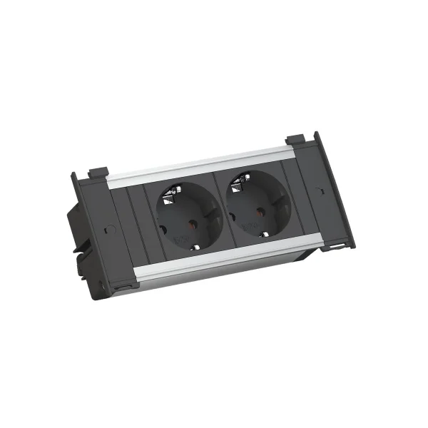 BACHMANN KAPSA X-Small 2x Schutzkontakt, Montagestecker