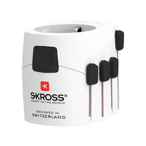 Skross PRO AC30PD White Retail World Reiseadapter, Weltweit