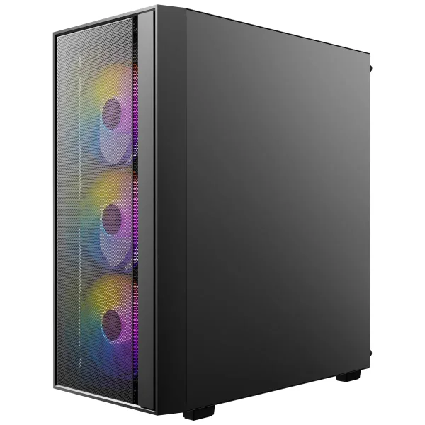 ANTEC AX65 ARGB PC Gehäuse Midi Tower Gaming ATX, schwarz