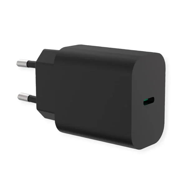 VALUE USB Charger mit Euro-Stecker, 1 Port Typ-C (PD), 25W
