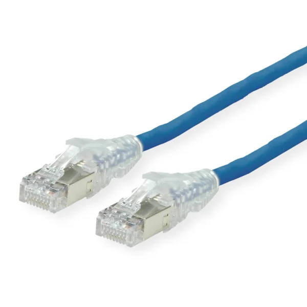 DÄTWYLER Patchkabel Cat.6A (Class EA) S/FTP, CU 7702 flex LSOH, AMP v2, blau, 2 m