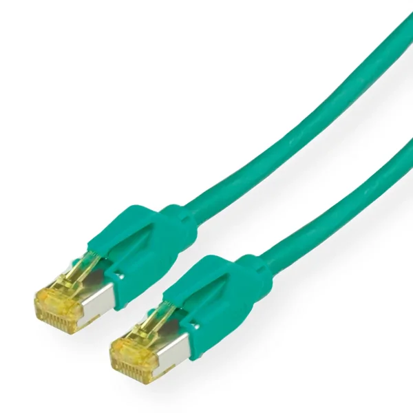 KERPEN Patchkabel Cat.6A (Class EA) S/F, MegaLine F6-90, HiRose TM31, LS0H, grün, 1 m