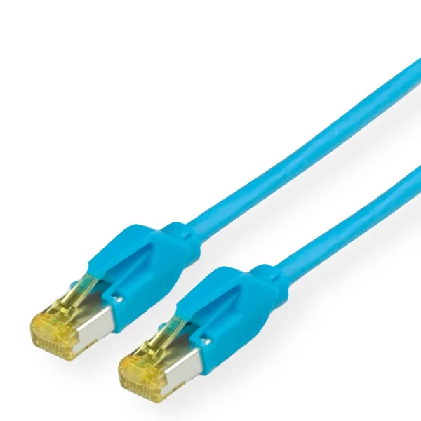 KERPEN Patchkabel Cat.6A (Class EA) S/F, MegaLine F6-90, HiRose TM31, LS0H, blau, 5 m