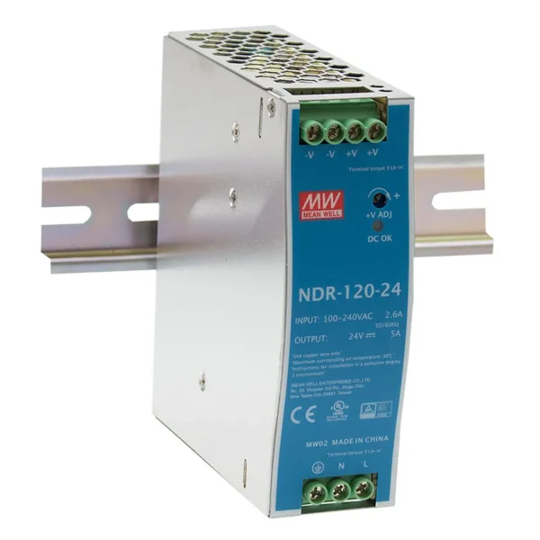 MEAN WELL NDR-120-24 Hutschienennetzteil 120W 24V DC