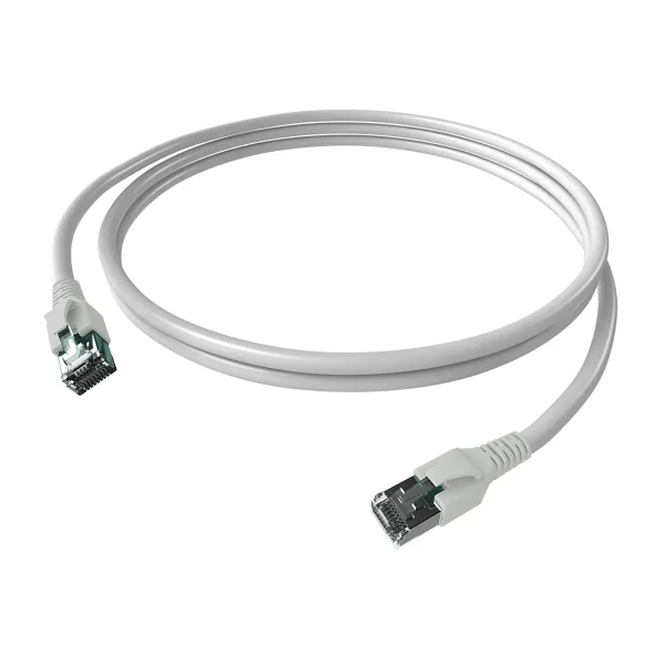 EasyLan FlexBoot Patchkabel Cat.6A, S/FTP, weiß, 2 m