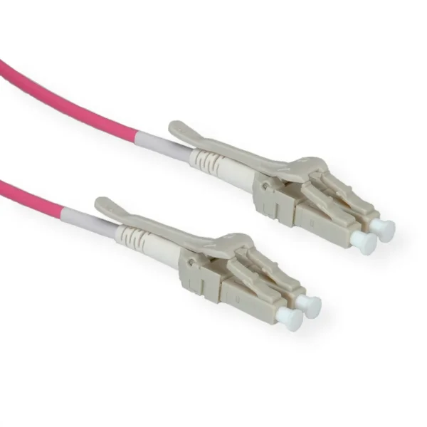 ROLINE LWL-Kabel 50/125µm OM4, LC/LC, Low-Loss-Stecker, violett, 5 m