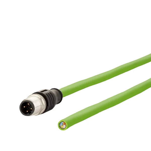 METZ CONNECT Anschlussleitung M12 Stecker 4-polig D-kodiert, 5 m