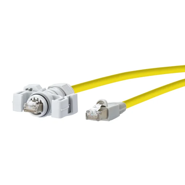 METZ CONNECT E-DAT Industry Patchkabel V6, IP67 - RJ45, 1 m