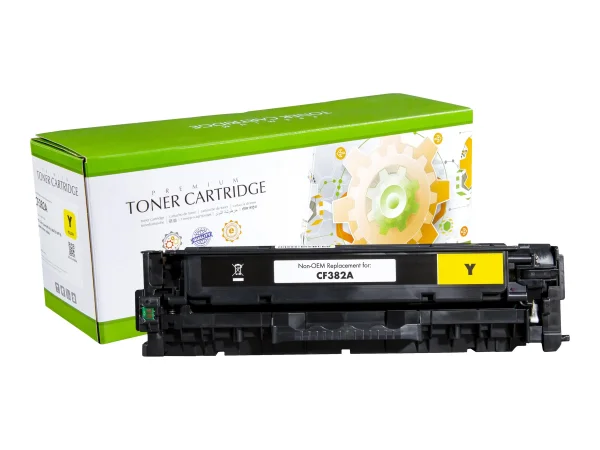 STATIC cartr HP CF382A ylw reman 2.7k
