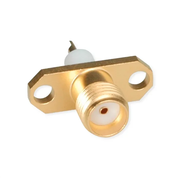 TELEGÄRTNER SMA-Einbaubuchse mit Flansch vergoldet